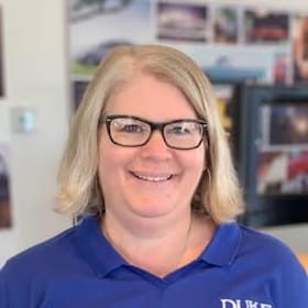 Staff member Lori Harcum from SALES