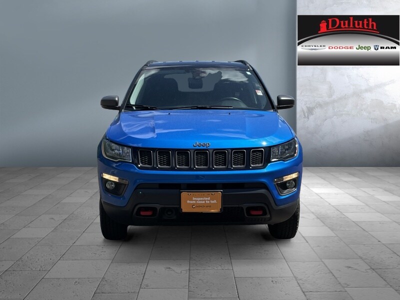 Certified 2021 Jeep Compass Trailhawk with VIN 3C4NJDDB7MT557955 for sale in Hermantown, Minnesota