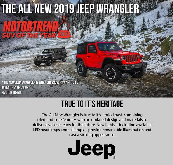 Jeep Wrangler Motor Trends 19 Suv Of The Year Duluth Dodge Inc