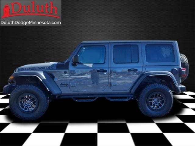 Certified 2022 Jeep Wrangler Unlimited High Tide with VIN 1C4HJXDG2NW247847 for sale in Hermantown, Minnesota