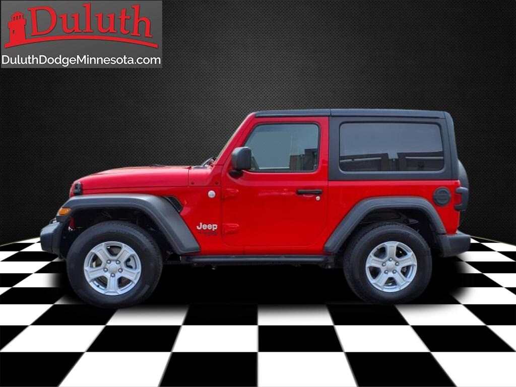 Used 2019 Jeep Wrangler Sport S with VIN 1C4GJXAG9KW552323 for sale in Hermantown, Minnesota