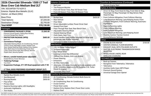 2026 Chevrolet Silverado 1500 LT Trail Boss - Photo 4