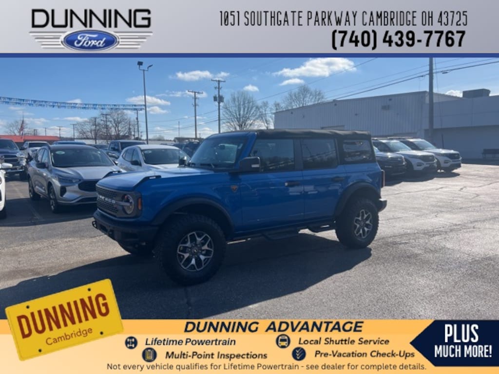 New 2024 Ford Bronco For Sale at Dunning Ford VIN 1FMEE9BP1RLA26216