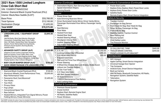 2021 RAM Ram 1500 Pickup Longhorn - Photo 23