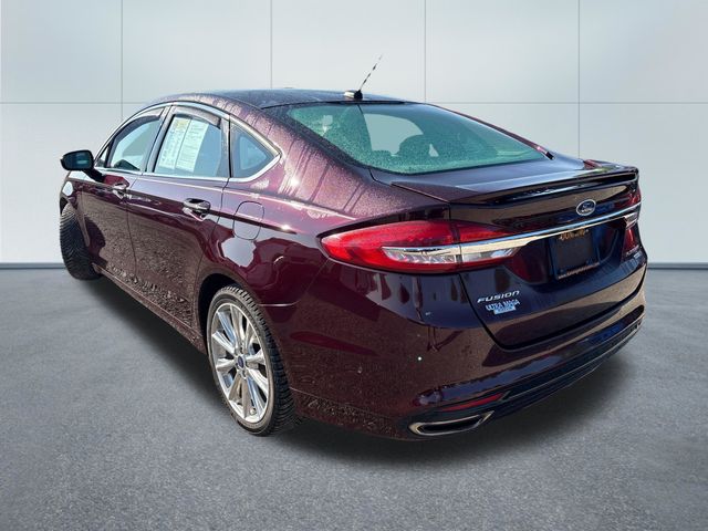 Used 2017 Ford Fusion Platinum with VIN 3FA6P0D90HR199812 for sale in Cambridge, OH