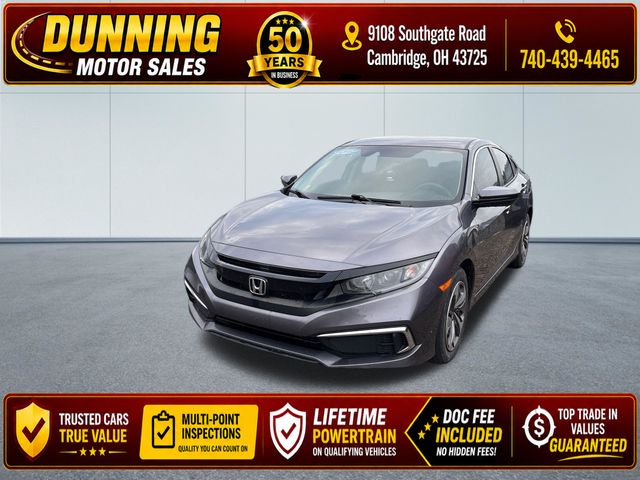 Used 2020 Honda Civic LX with VIN 19XFC2F61LE030841 for sale in Cambridge, OH