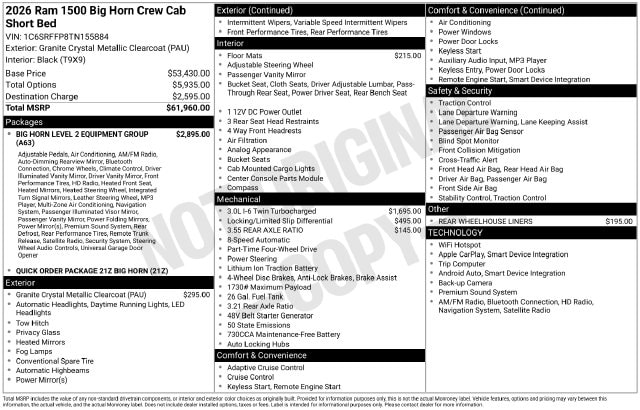 2026 RAM 1500 Big Horn/Lone Star - Photo 4
