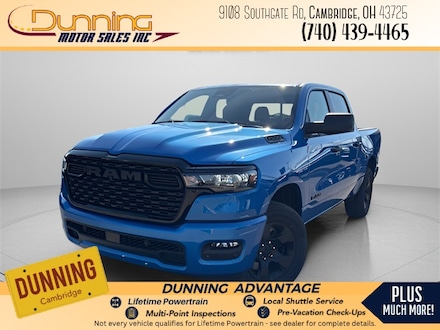 New 2025 Ram 1500 TRADESMAN CREW CAB 4X4 5'7 BOX Pickup for sale or lease in Cambridge, OH