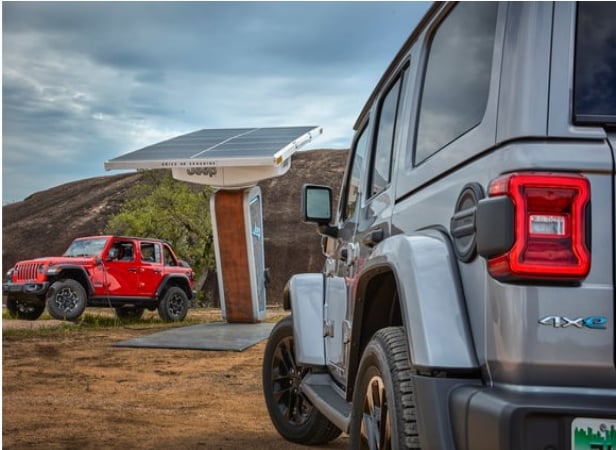 2024 Jeep Wrangler 4xe Charging station