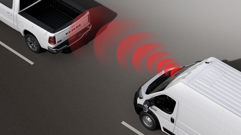 forward-collision warning and blind-spot monitoring