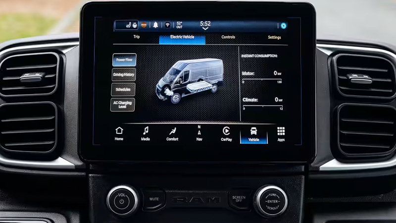 2025 Ram ProMaster EV high-tech features