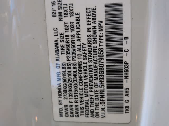 Thumbnail: 2016 Honda Odyssey - 39