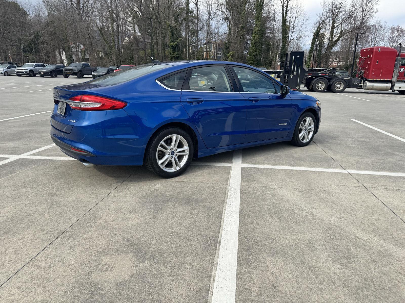 Used 2018 Ford Fusion Hybrid S with VIN 3FA6P0UU3JR122734 for sale in Clayton, GA