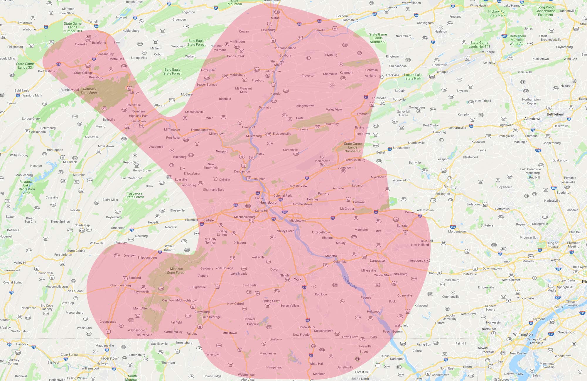 Extended Delivery Area