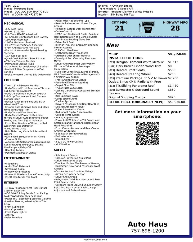 2017 Mercedes-Benz GLC GLC300's photo