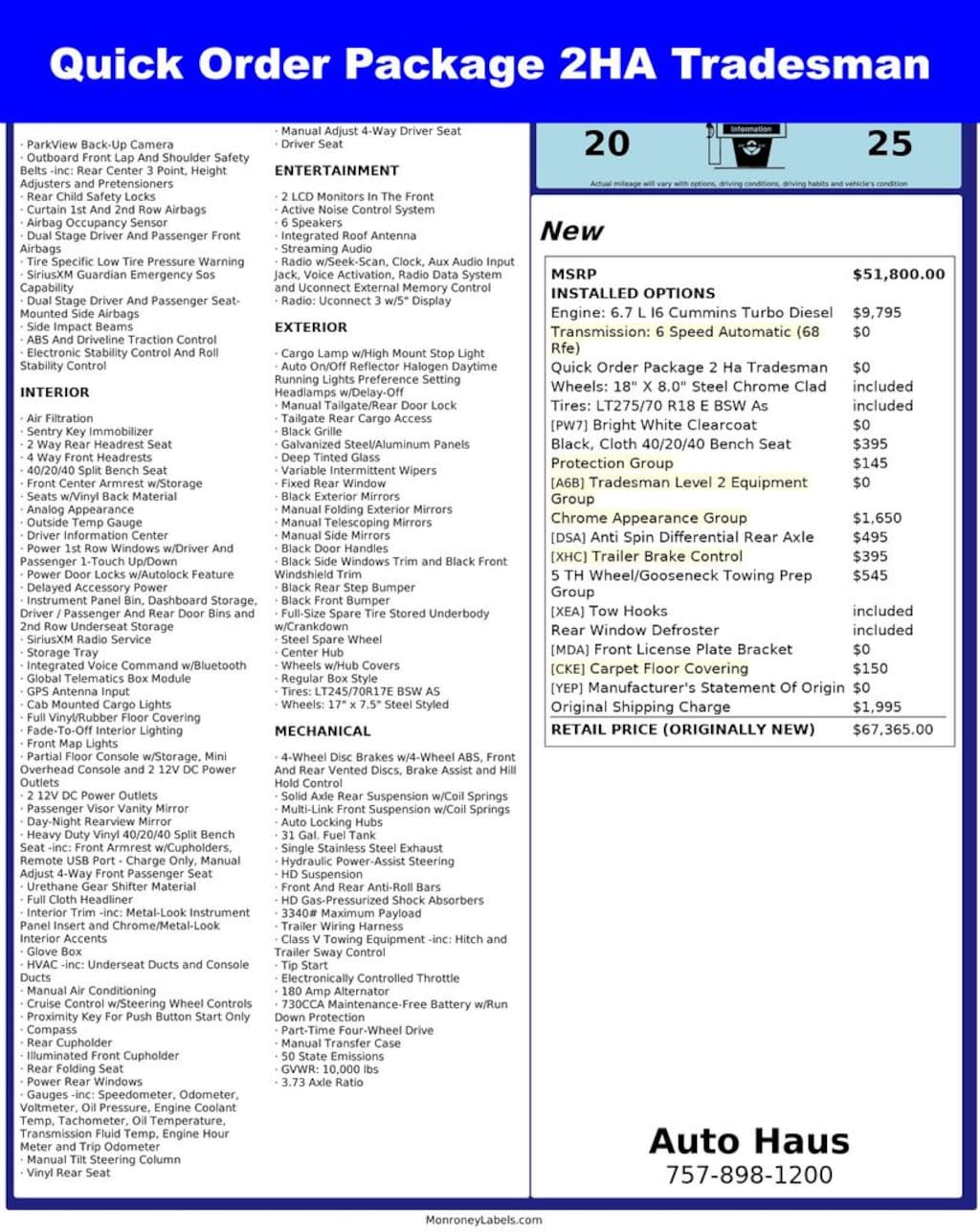 Used 2024 Ram 2500 Tradesman Truck