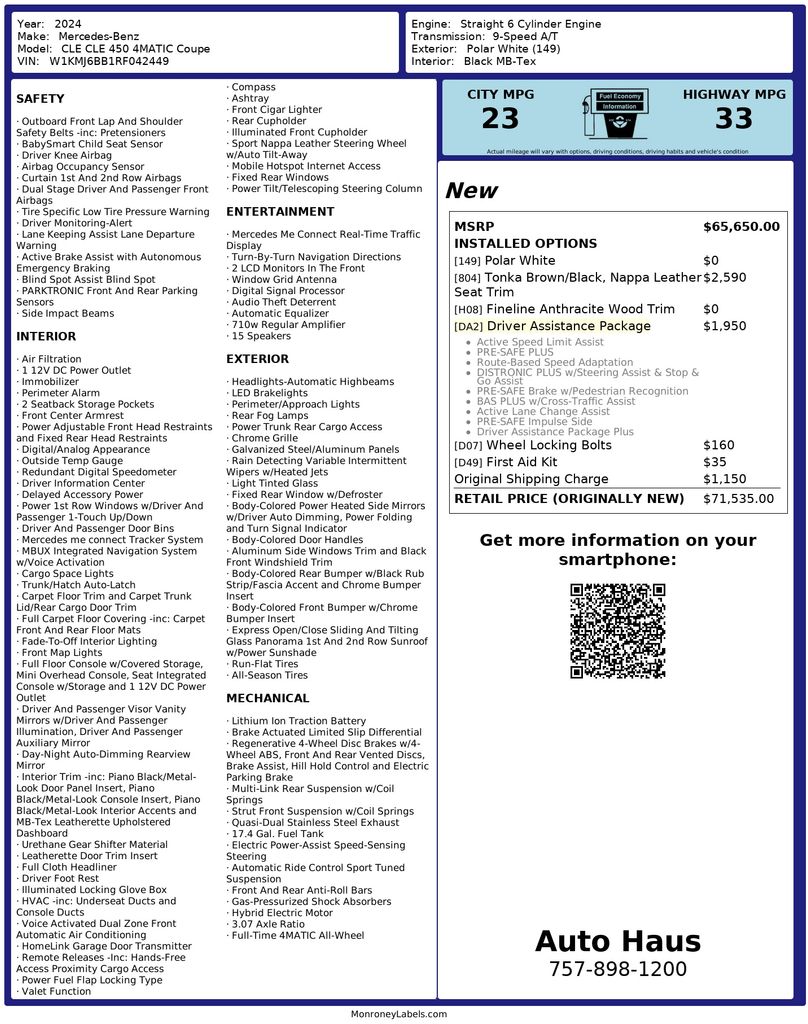 2024 Mercedes-Benz CLE CLE 450's photo