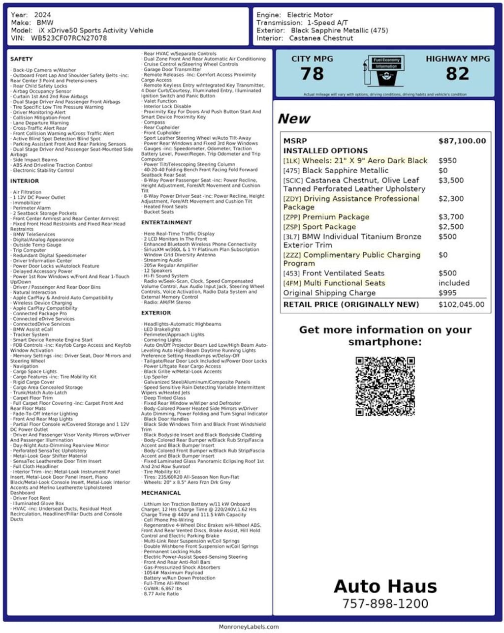 Used 2024 BMW iX xDrive50 SUV