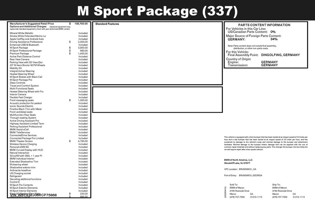 Used 2024 BMW i7 eDrive50 Sedan