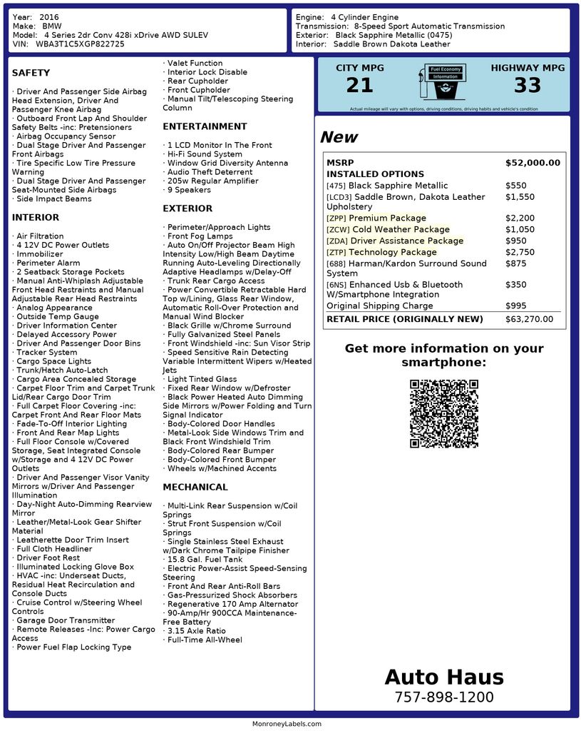 2016 BMW 4 Series 428i's photo