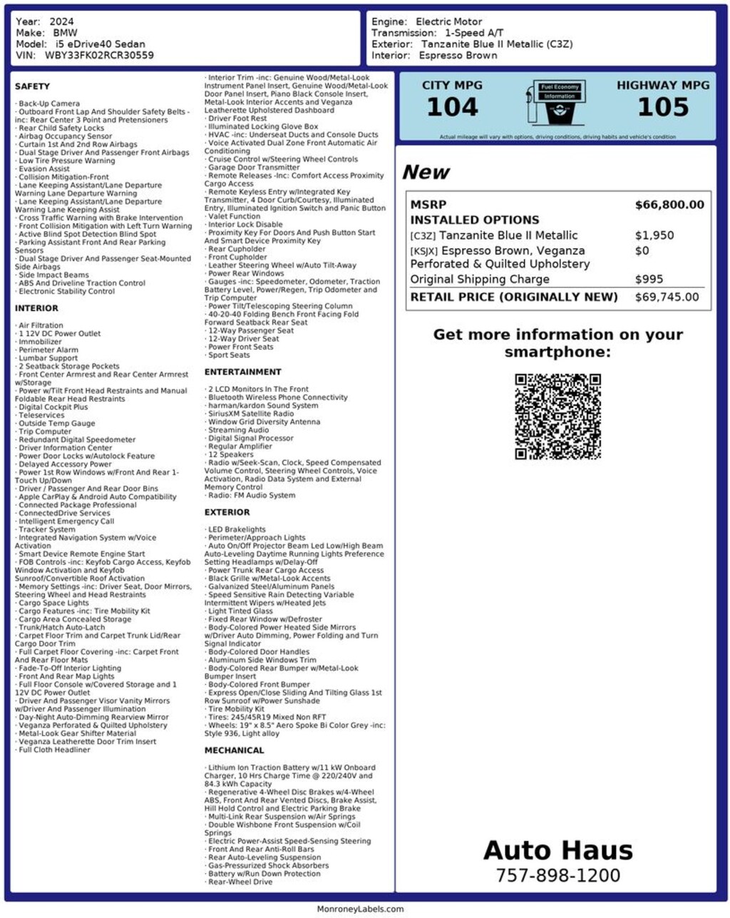 Used 2024 BMW i5 eDrive40 Sedan