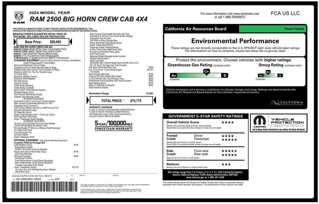 2024 RAM 2500 Big Horn 4X4 Crew Cab SWB's photo