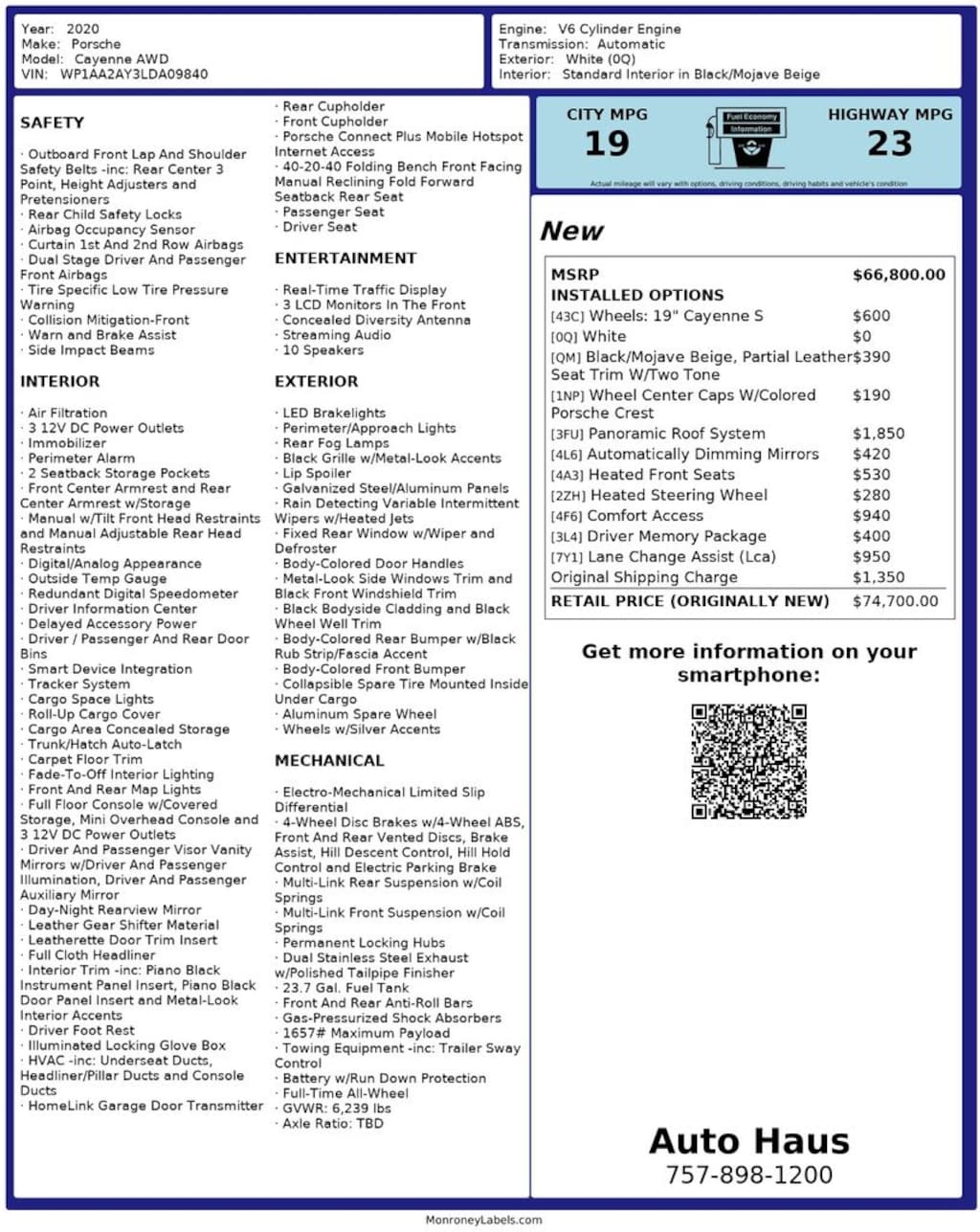 Used 2020 Porsche Cayenne Base SUV