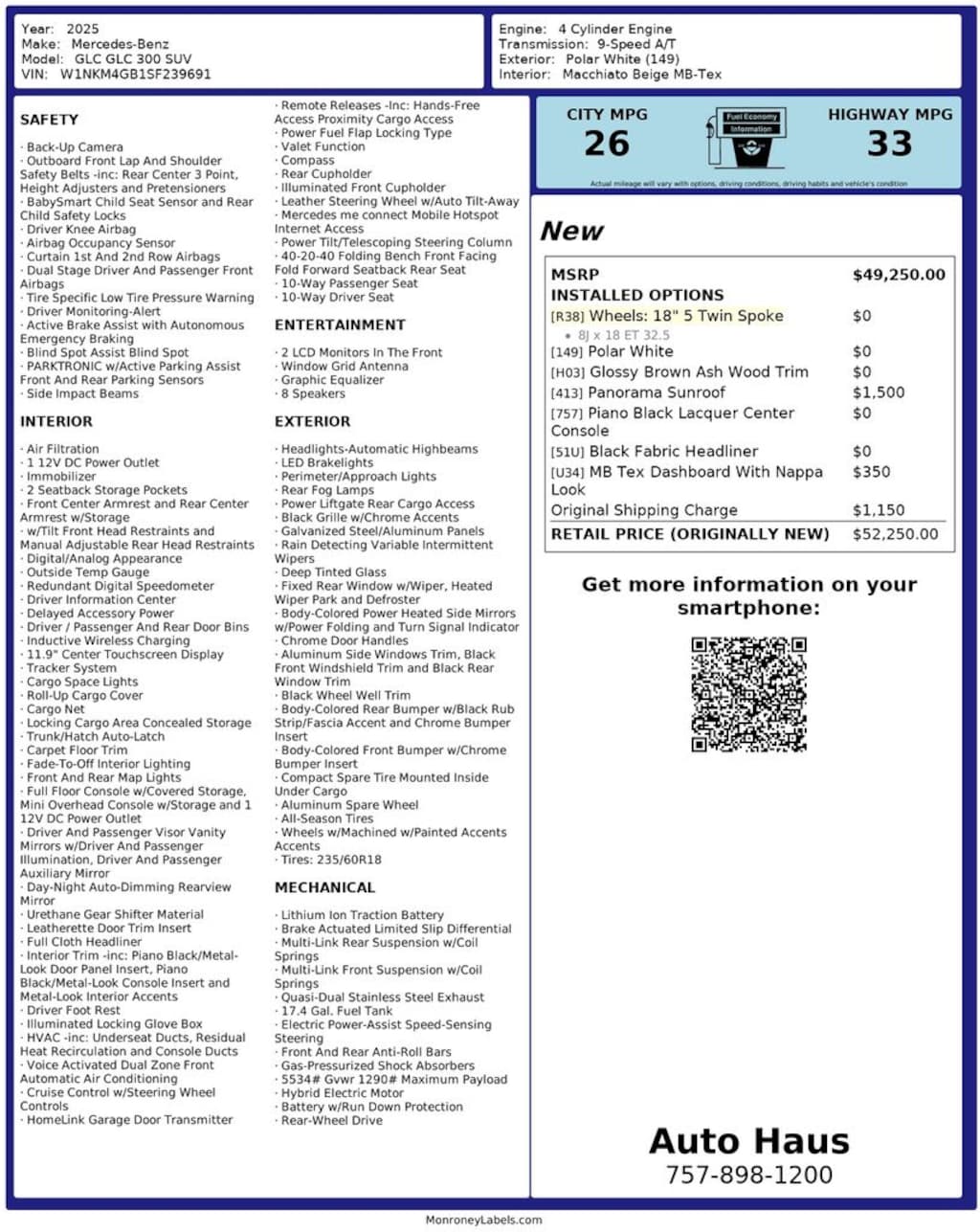Used 2025 Mercedes-Benz GLC GLC 300 SUV