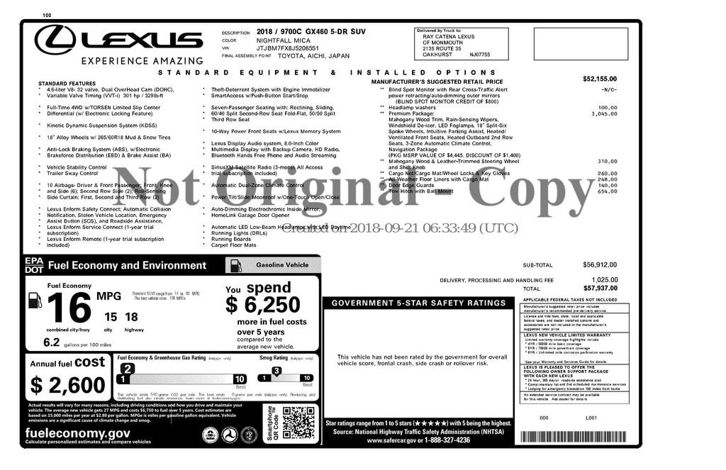 Used 2018 Lexus GX 460 SUV