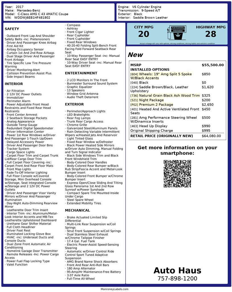 2017 Mercedes-Benz C-Class AMG C43's photo