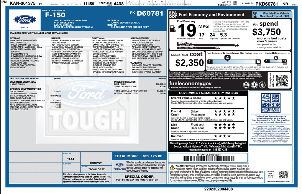 Used 2023 Ford F-150 Lariat Truck