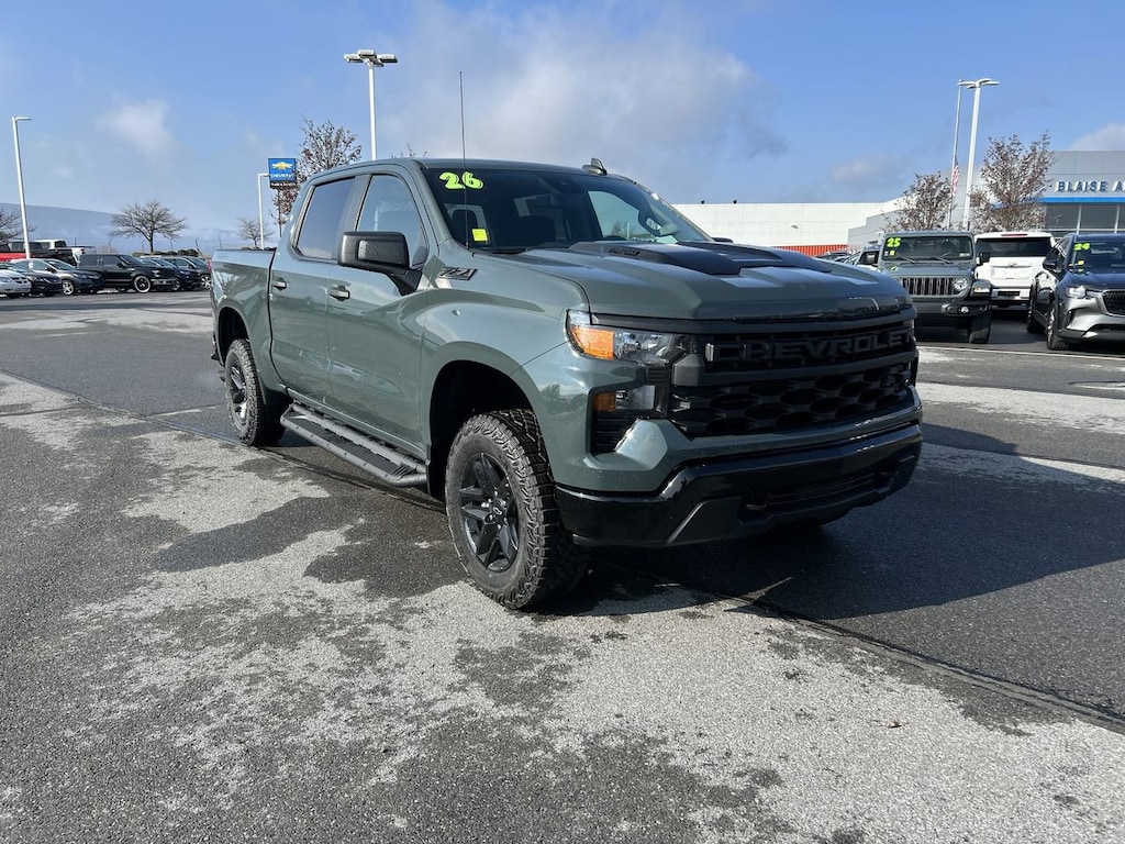 New 2026 Chevrolet Silverado 1500 Custom Trail Boss Truck Crew Cab