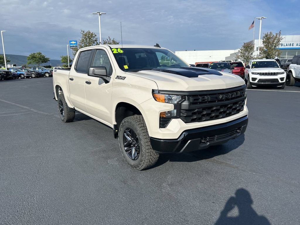 New 2026 Chevrolet Silverado 1500 Custom Trail Boss Truck Crew Cab