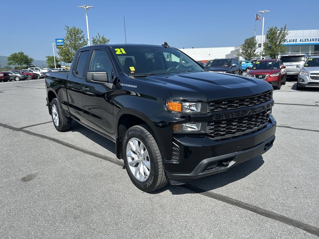Used 2021 Chevrolet Silverado 1500 Custom Truck Double Cab