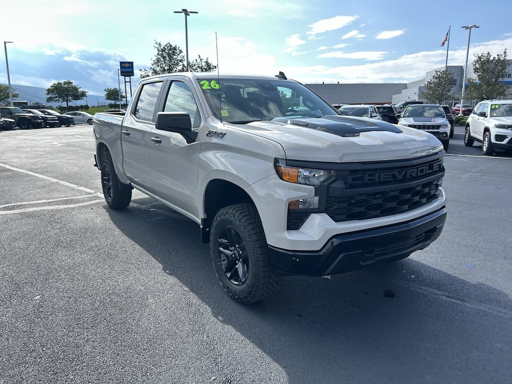New 2026 Chevrolet Silverado 1500 Custom Trail Boss Truck Crew Cab