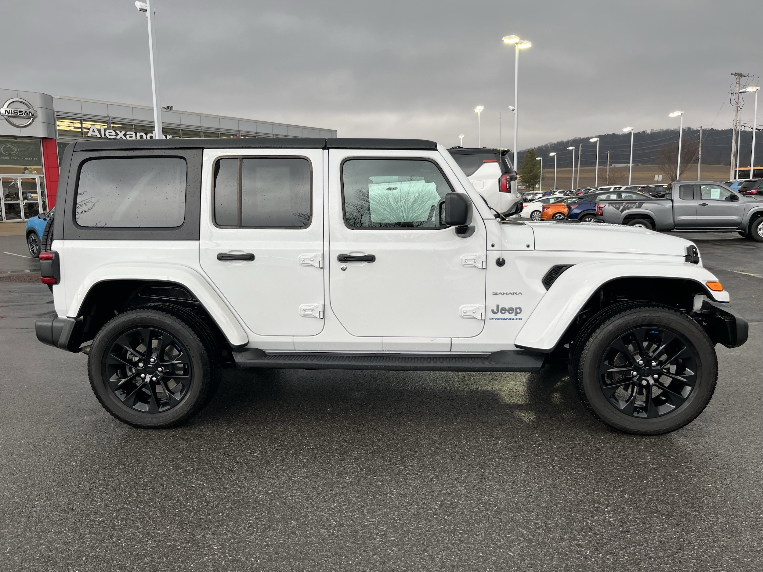 Used 2023 Jeep Wrangler 4xe Sahara 4XE with VIN 1C4JJXP65PW581149 for sale in Montoursville, PA