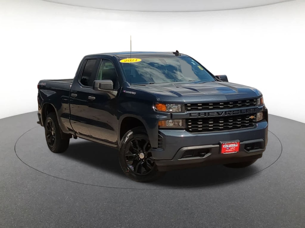 Certified 2021 Chevrolet Silverado 1500 Custom 4WD Double Cab 147 Truck