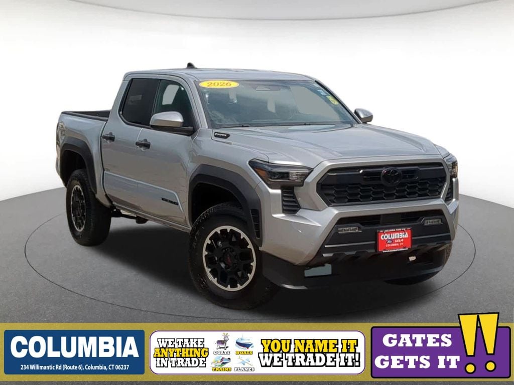 Celestial Silver Metallic 2026 Toyota Tacoma Pickup Truck Four-Wheel Drive 8-Speed Automatic