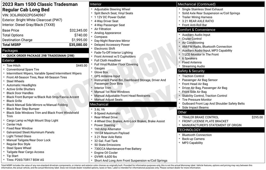 2023 RAM Ram 1500 Classic Tradesman - Photo 16
