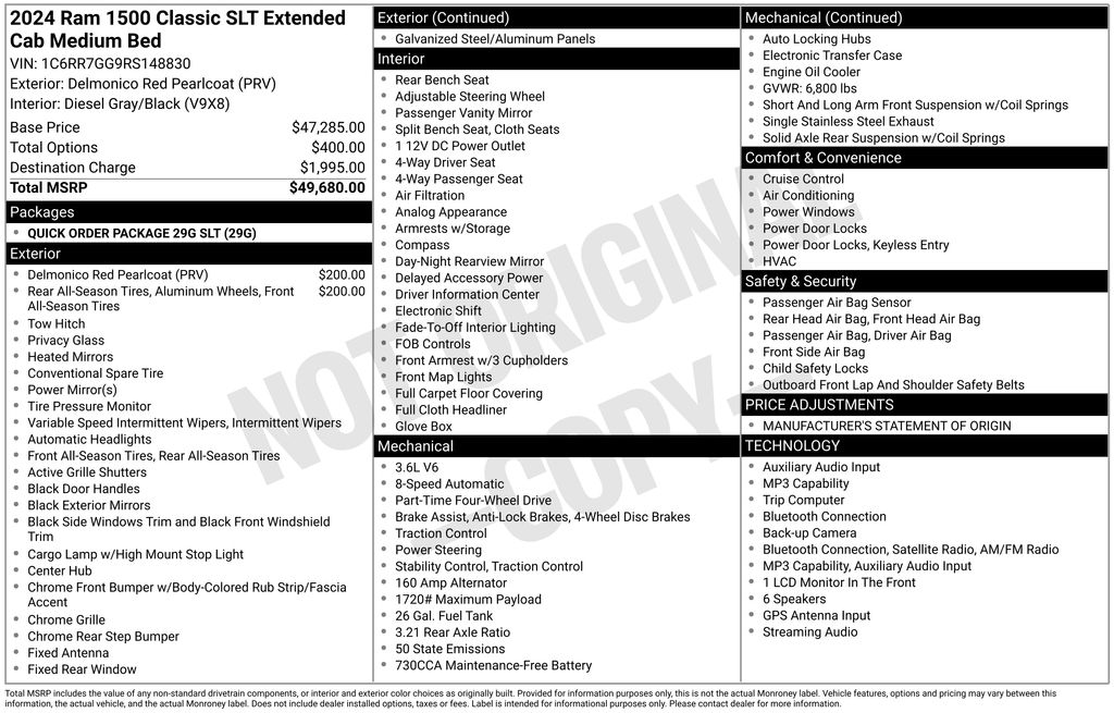 2024 RAM Ram 1500 Classic SLT - Photo 16