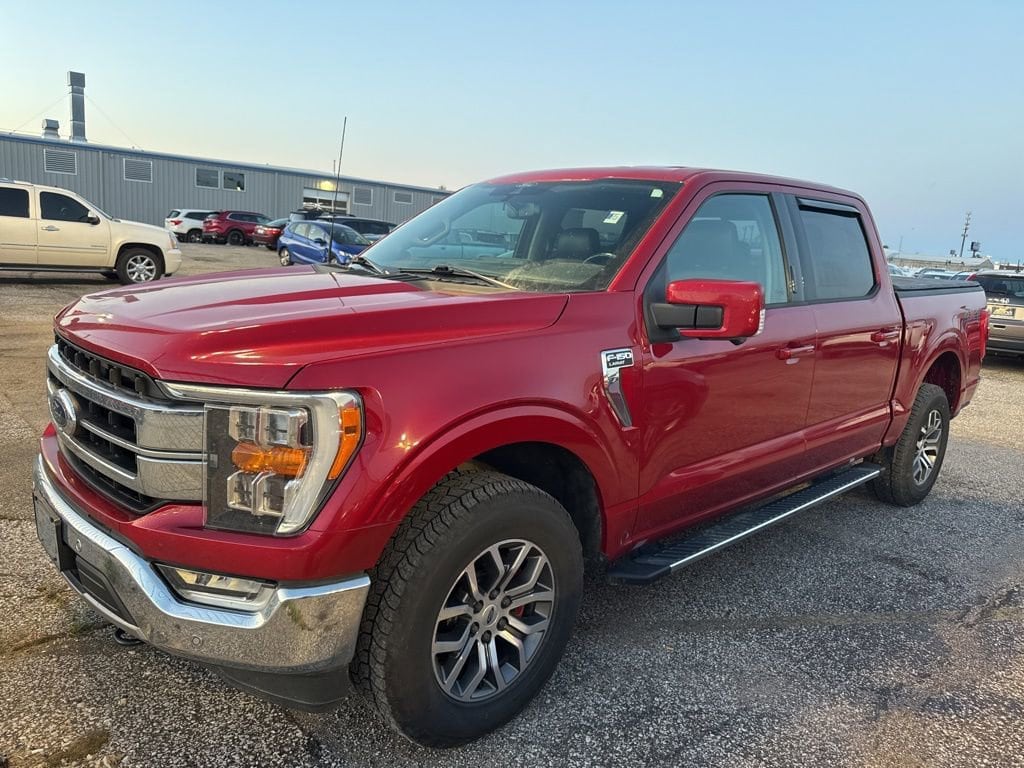 Used 2021 Ford F-150 Lariat with VIN 1FTEW1EPXMKE22674 for sale in Evansville, IN