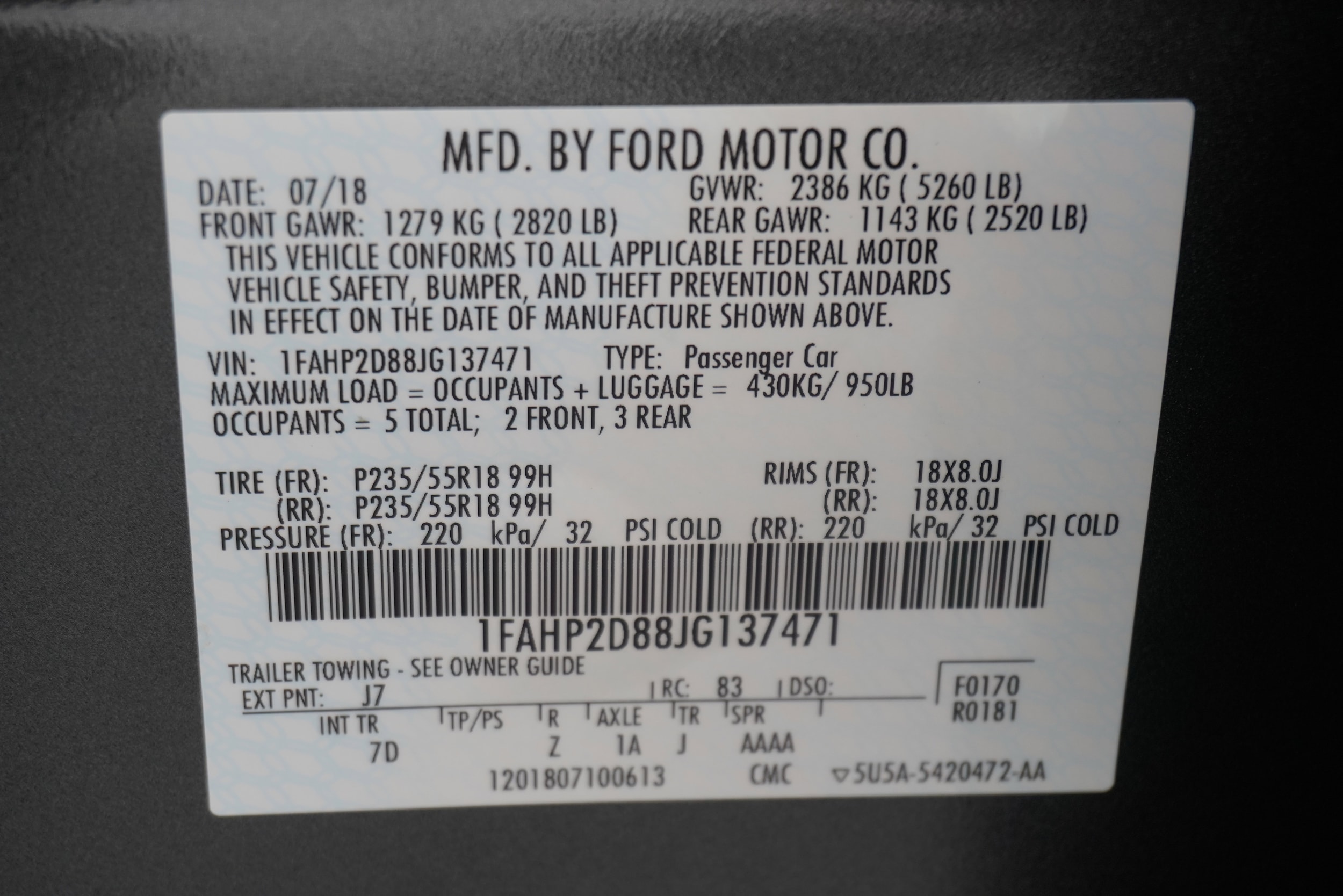 2018 Ford Taurus SE - Photo 26