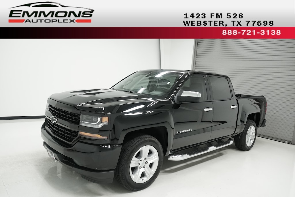 Used 2018 Chevrolet Silverado 1500 Custom Truck Crew Cab