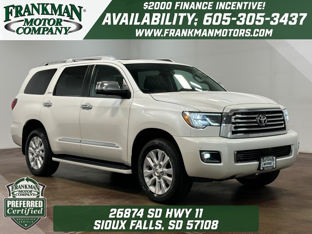 Used 2018 Toyota Sequoia For Sale at Frankman Motor Company VIN