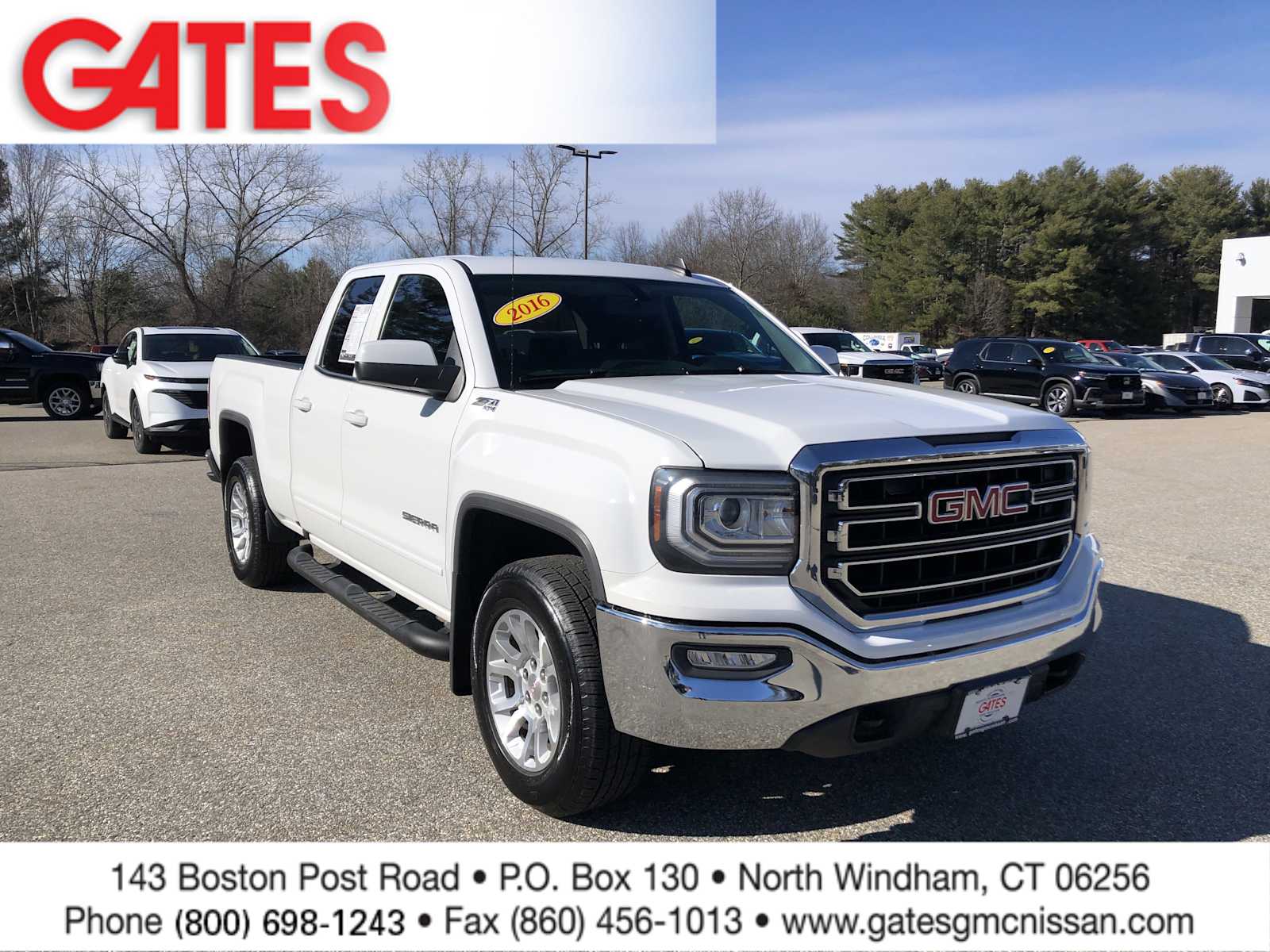 Used 2016 GMC Sierra 1500 SLE with VIN 1GTV2MEC7GZ198737 for sale in Windham, CT