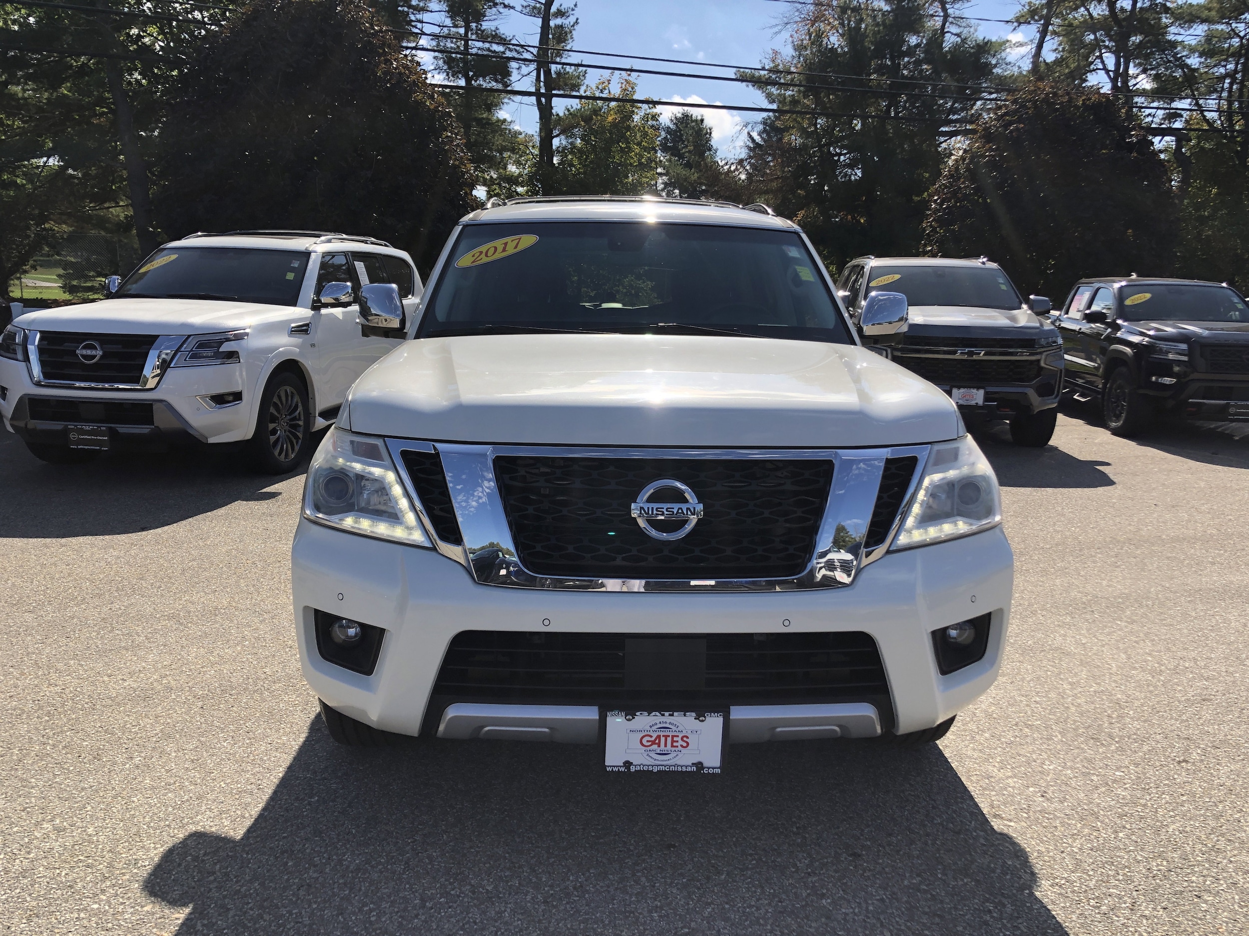 Used 2017 Nissan Armada Platinum with VIN JN8AY2NE7H9705094 for sale in Windham, CT