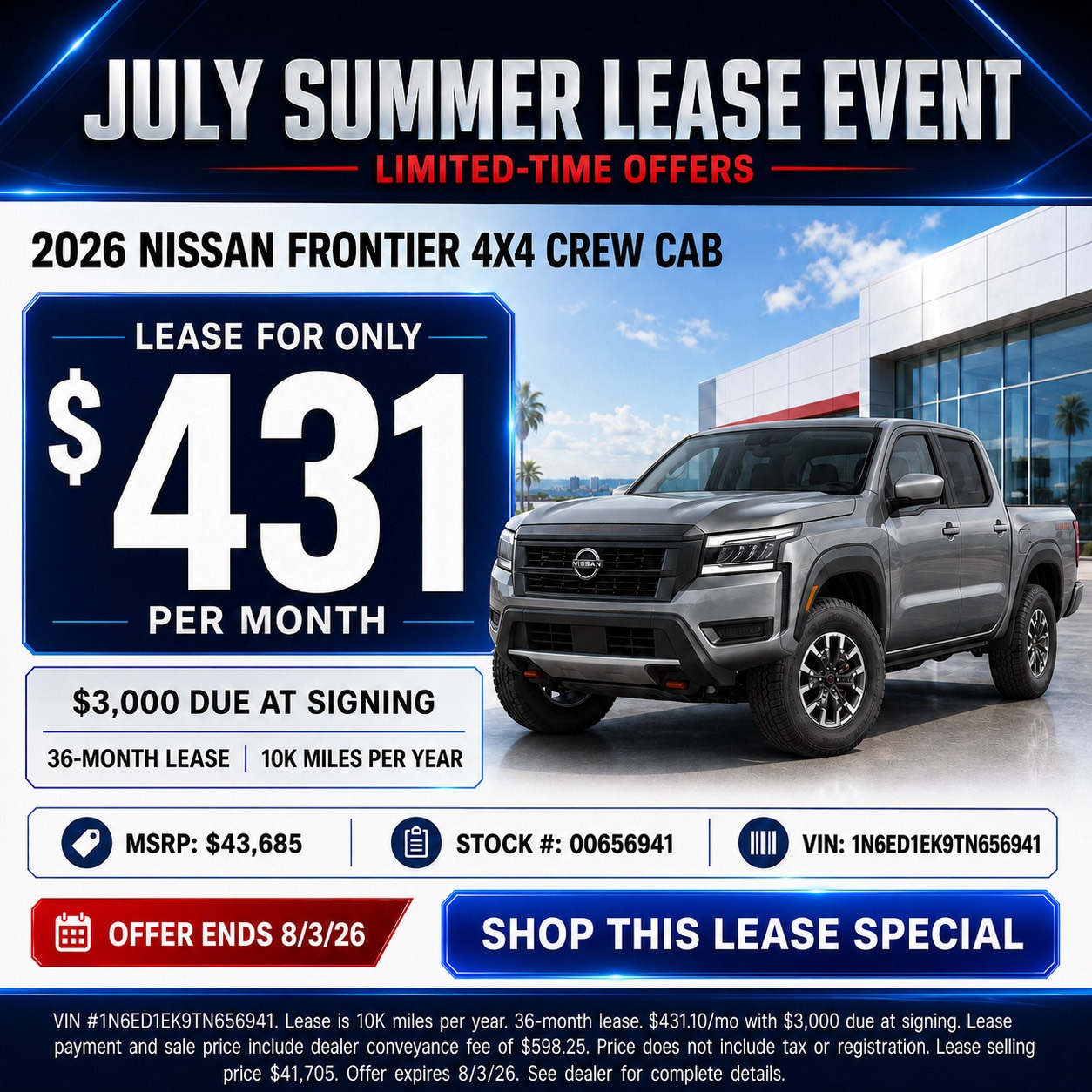 Gates Nissan July 2026 Special Offer