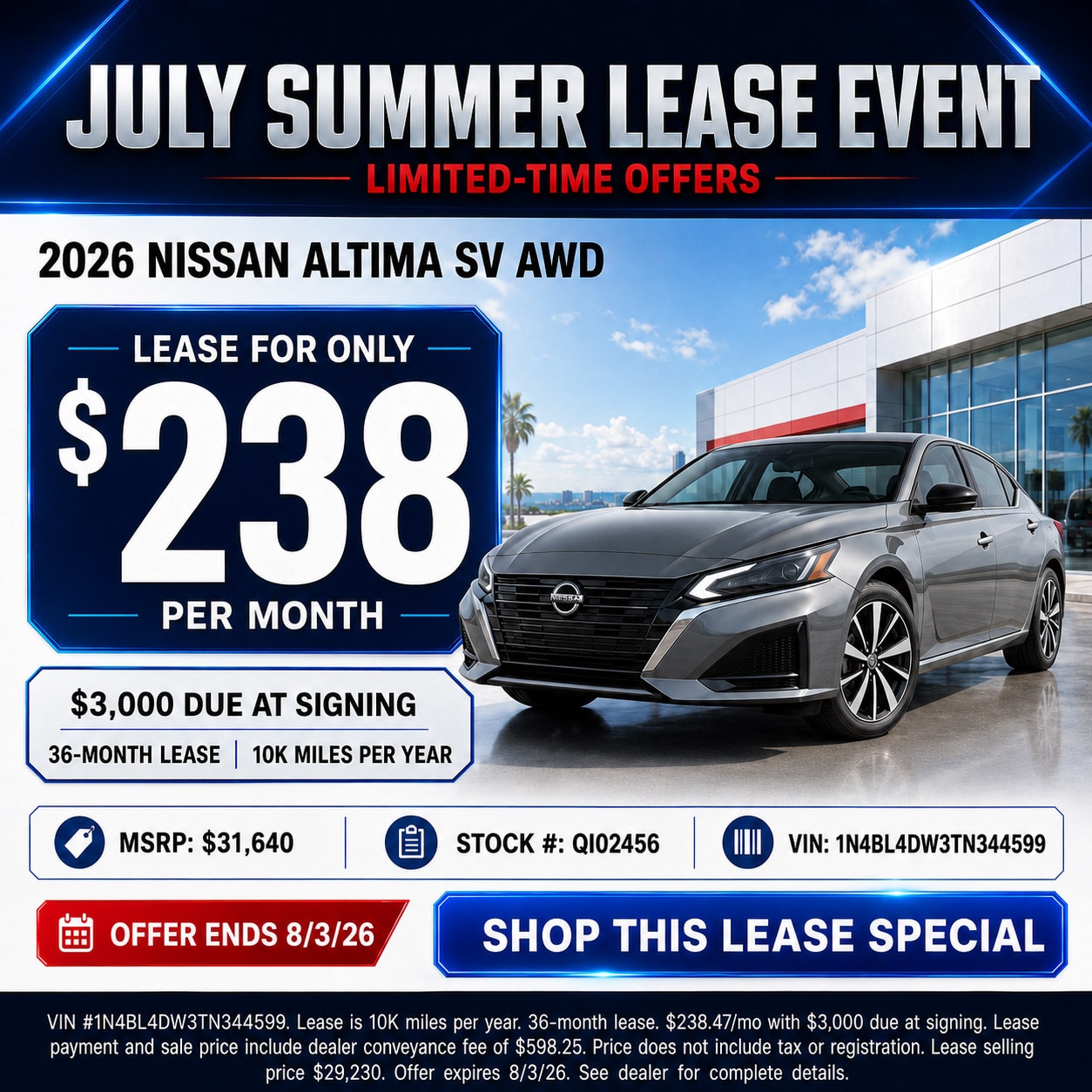 Gates Nissan July 2026 Special Offer