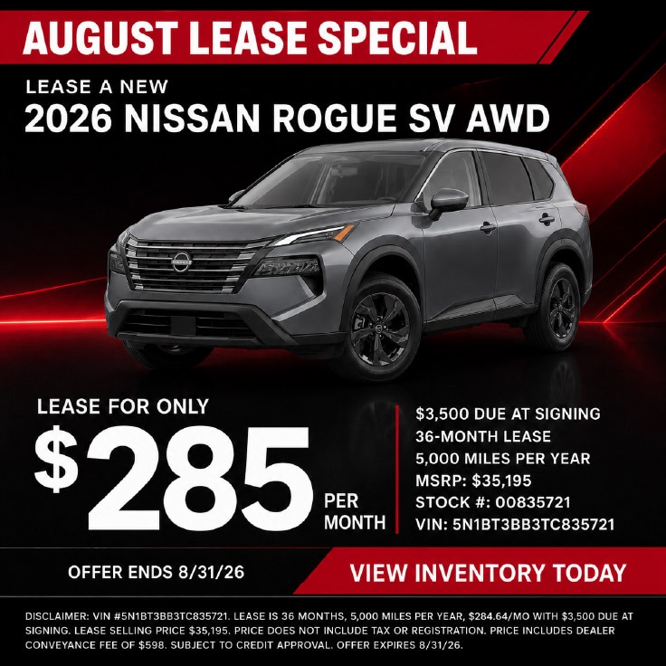 Gates Nissan August 2026 Offer