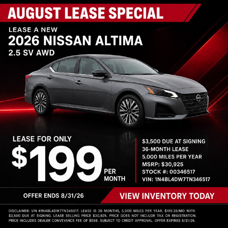 Gates Nissan August 2026 Offer